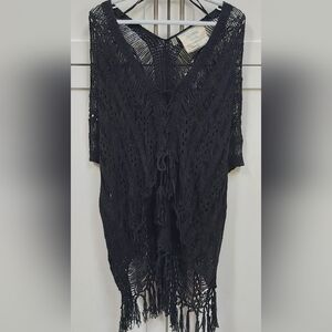 California Moonrise open knit poncho